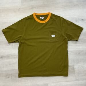 Banks Journal Pure Organic Cotton Tee Olive Green Large